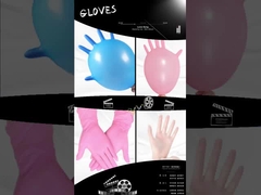 Chemical Resistant Pink Nitrile Disposable Gloves For Laboratory