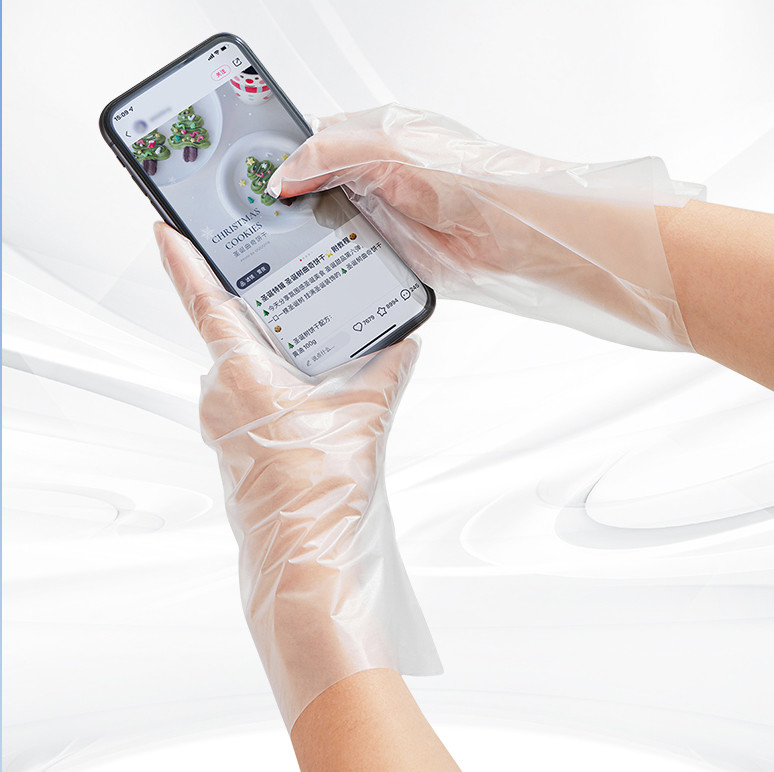 Non Toxic Disposable TPE Gloves For Safe And Easy Food Handling XL Size
