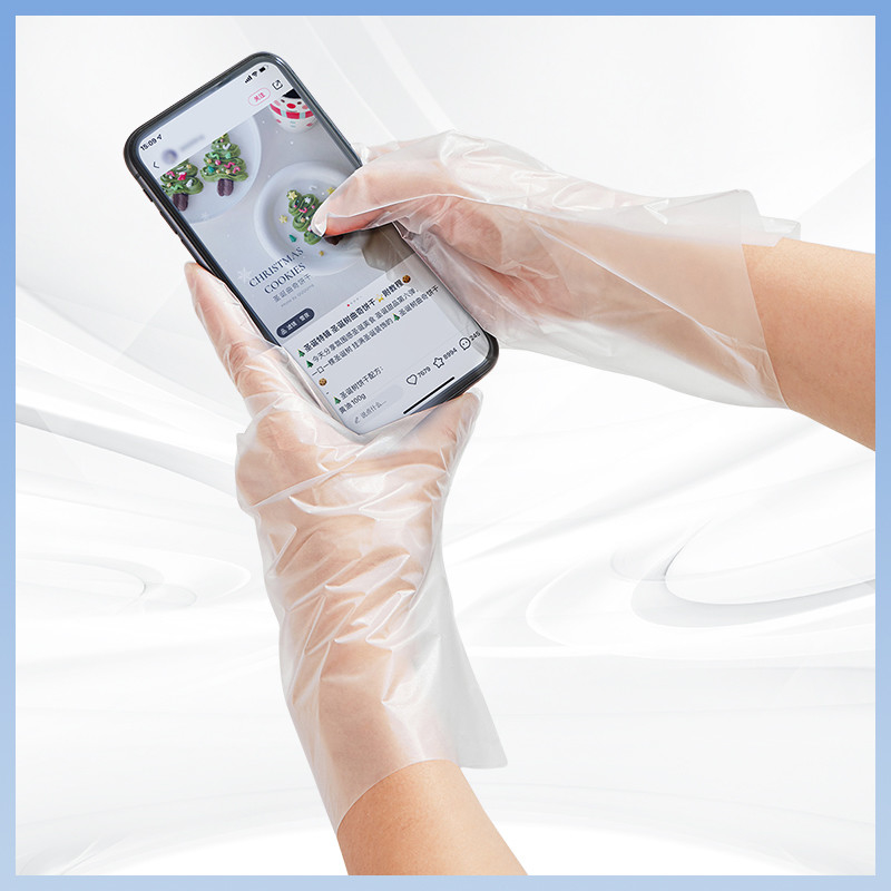 Non Toxic Disposable TPE Gloves For Safe And Easy Food Handling XL Size