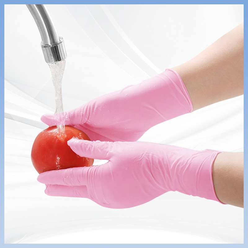 Environmental Protection Disposable PVC Gloves For Comfortable And Automotive Pink PVC Gloves