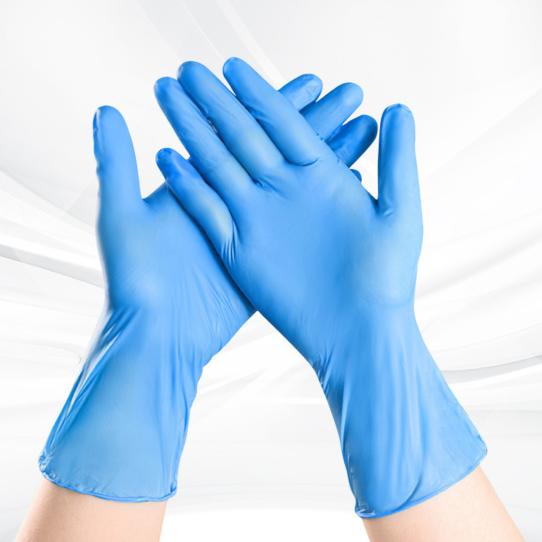 FDA Disposable PVC Gloves For Safe And Hygienic Pool Blue Color
