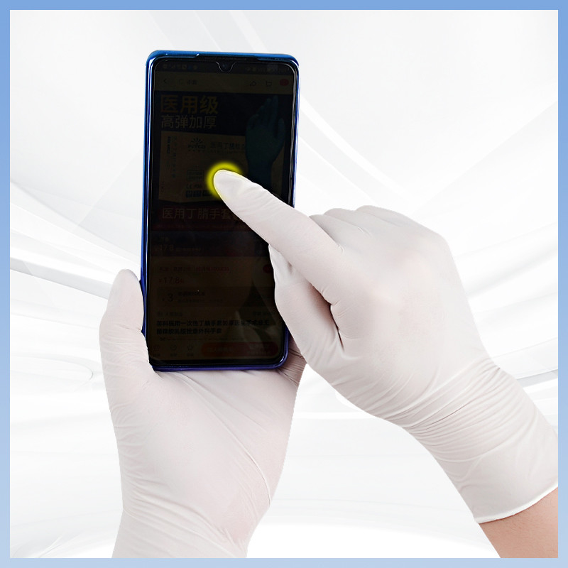 White Latex Gloves Non-Slip Grip Disposable Latex Gloves For Safe And Secure Handling