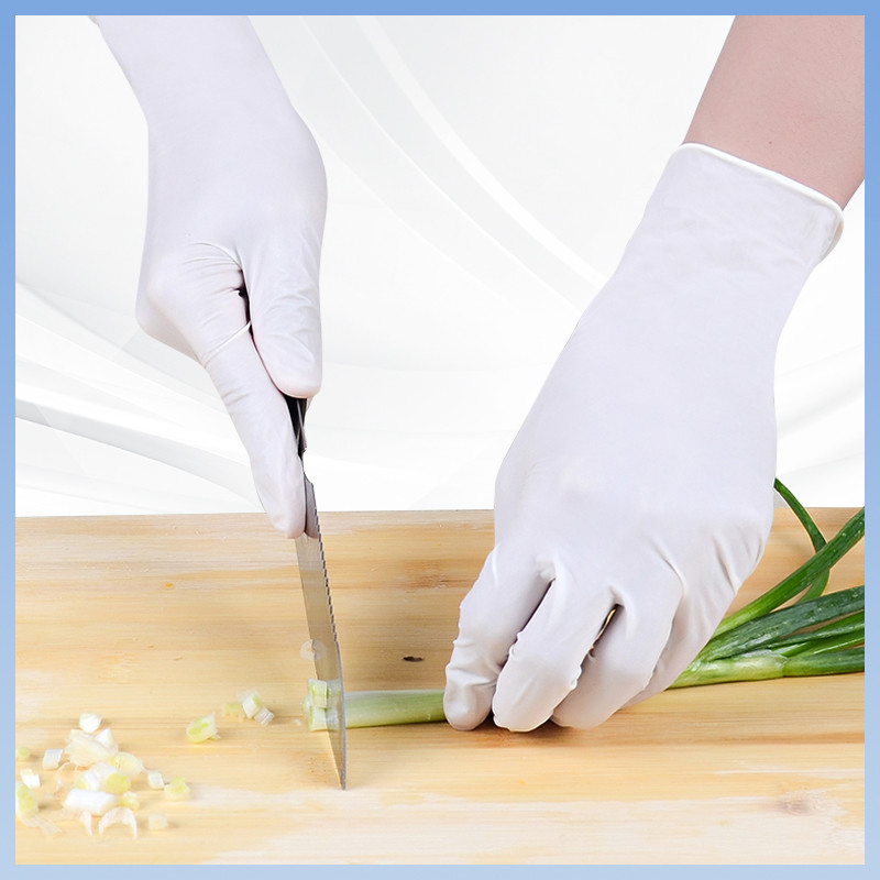 White Latex Gloves Hygienic Protection Disposable Latex Gloves For Clean Handling And Use